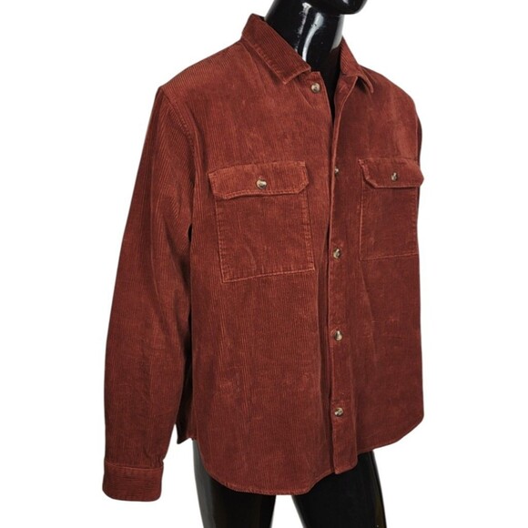 Vintage GAP Brown Corduroy Button-Down Shirt Shacket Jacket Men's Size XL - Picture 6 of 10